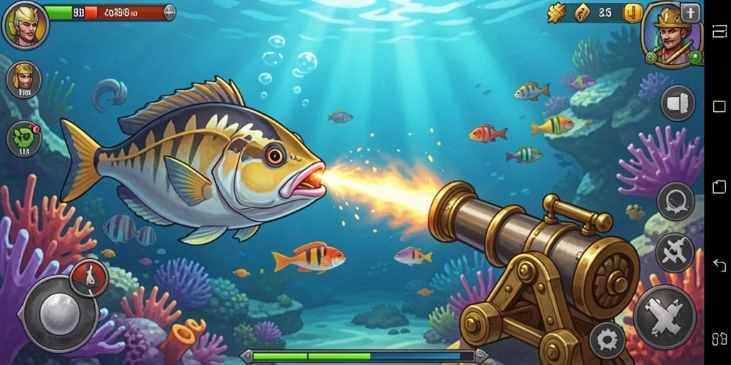 Screenshot momen multiplayer yang sangat menarik.
